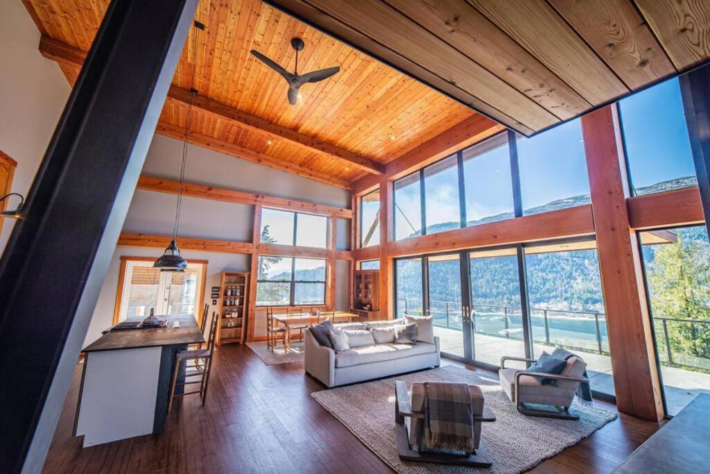 Luxe Modern Timberframe - Iconic Panorama Views With Ac Villa Nelson Exterior photo